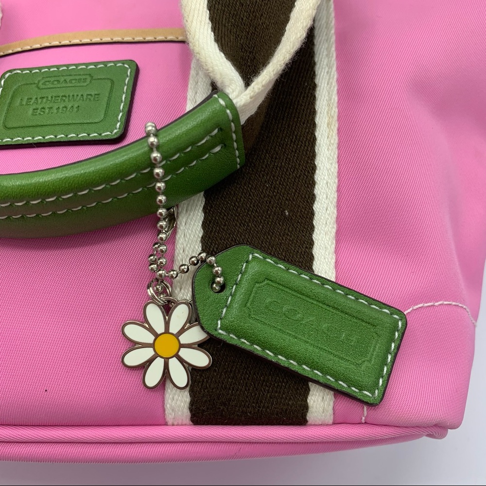 Coach Bag Canvas Mini Hampton Satchel Bag - Picture 12 of 16